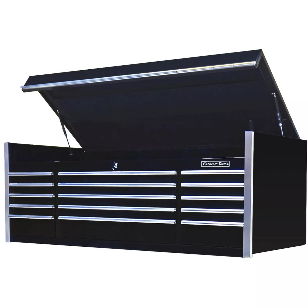 Extreme Tools® 72” 15 Drawer Professional Triple Bank Top Chest - Image 3