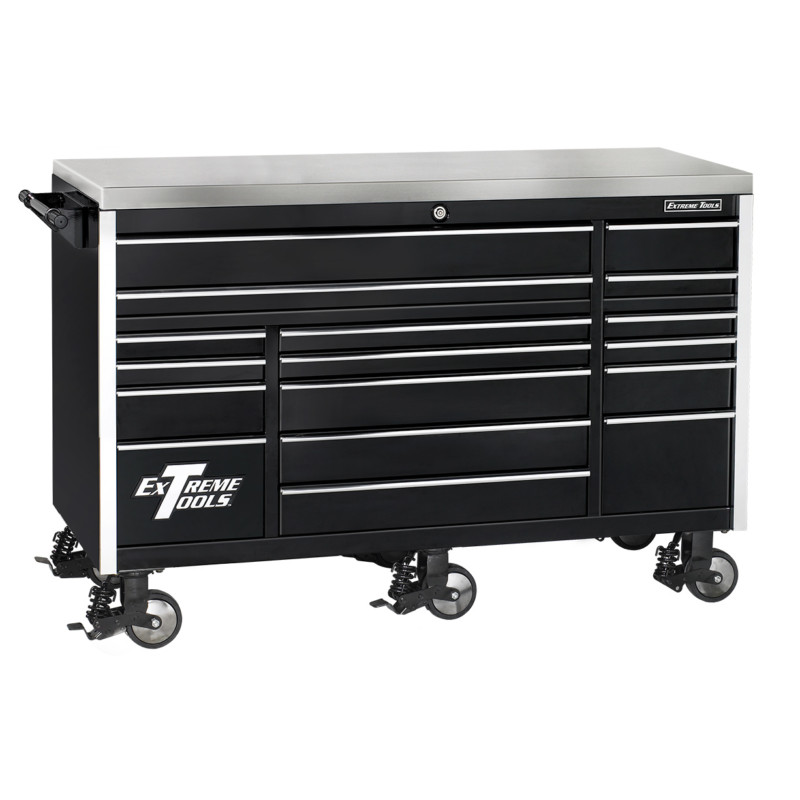 72 Inch Wide 30 Inch Deep Triple Bank Roller Cabinet, by Extreme Tools®