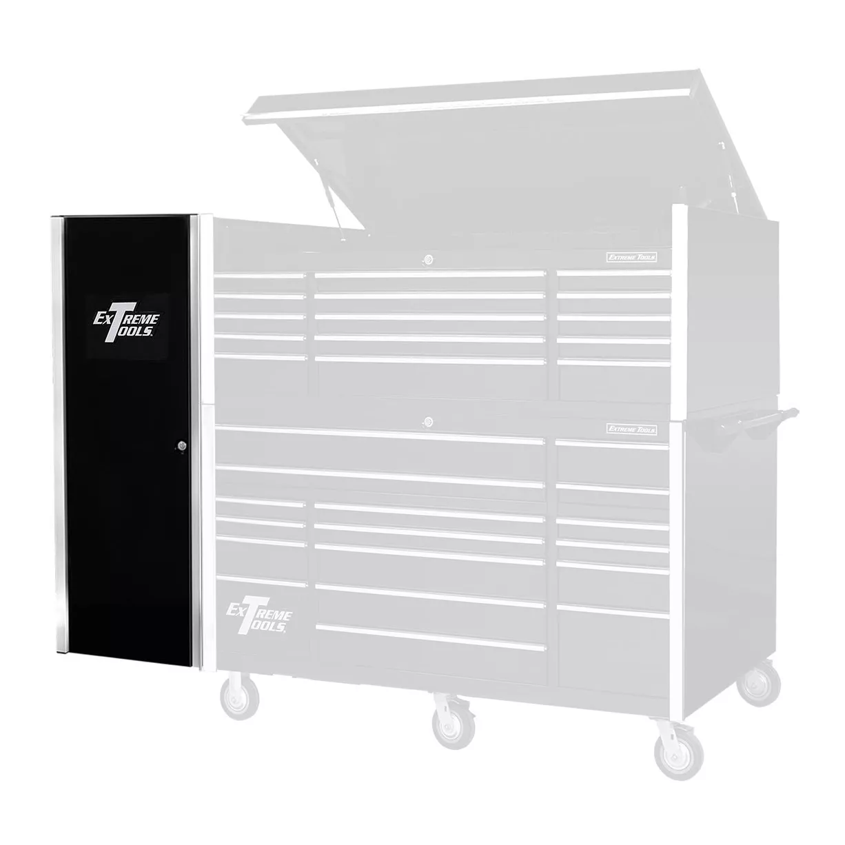 Extreme Tools® EX Professional Series 24" 4 Drawer and 3 Shelf Side Cabinet - Image 5