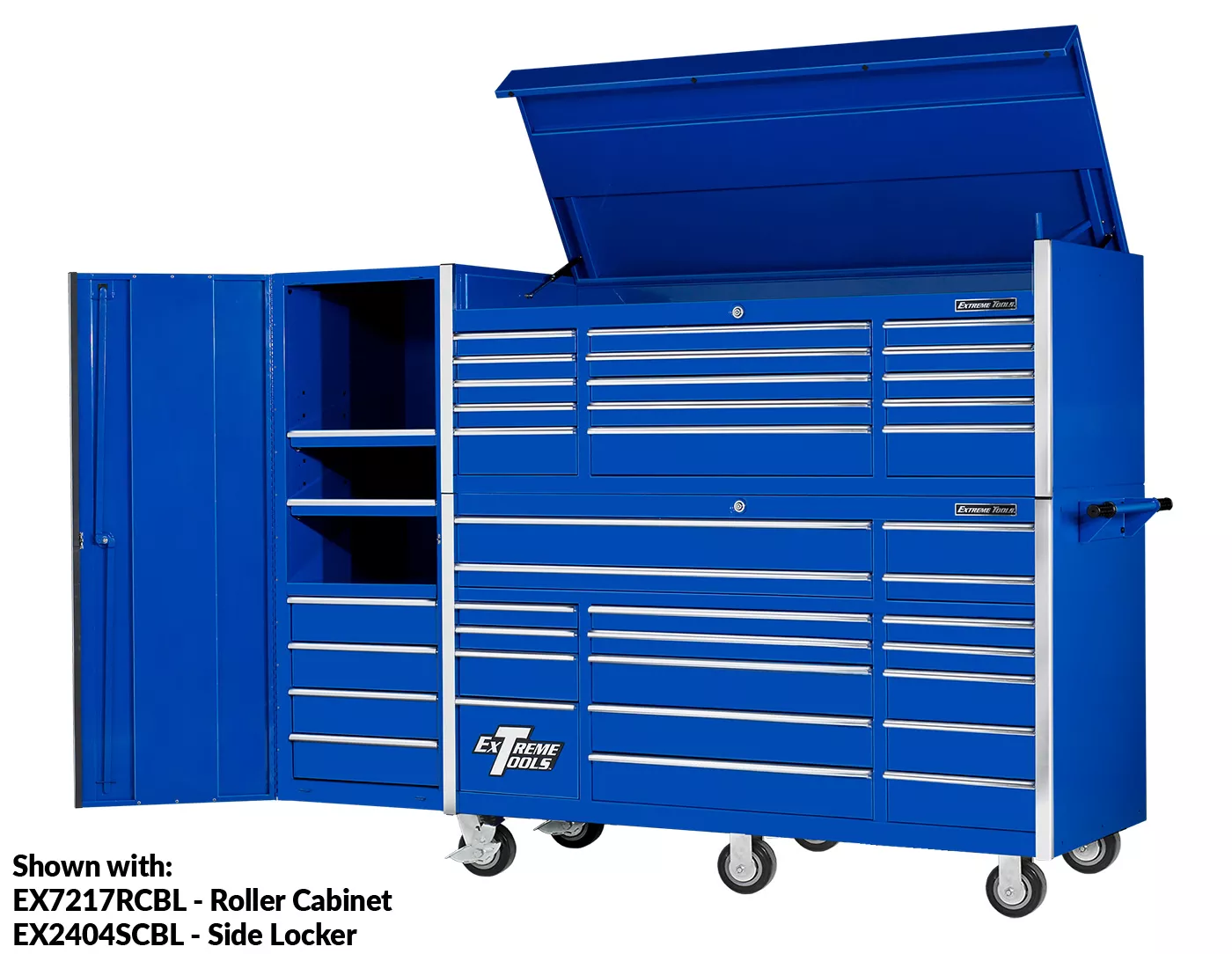 Extreme Tools® 72” 15 Drawer Professional Triple Bank Top Chest - Image 5