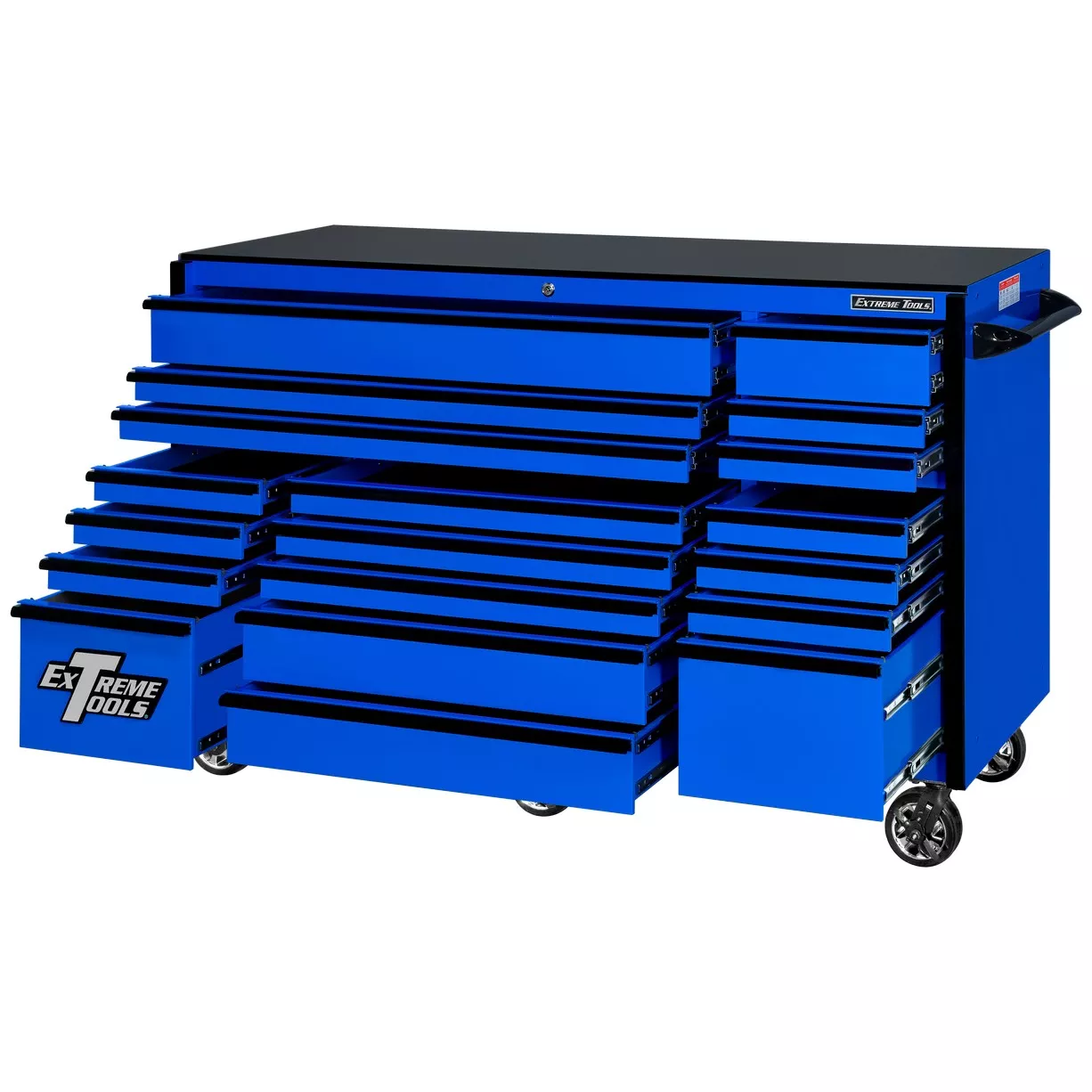 Extreme Tools® 72" x 30", 19 Drawer Roller Cabinet with 250 lbs. drawer slides, RX 250 Series - Image 20