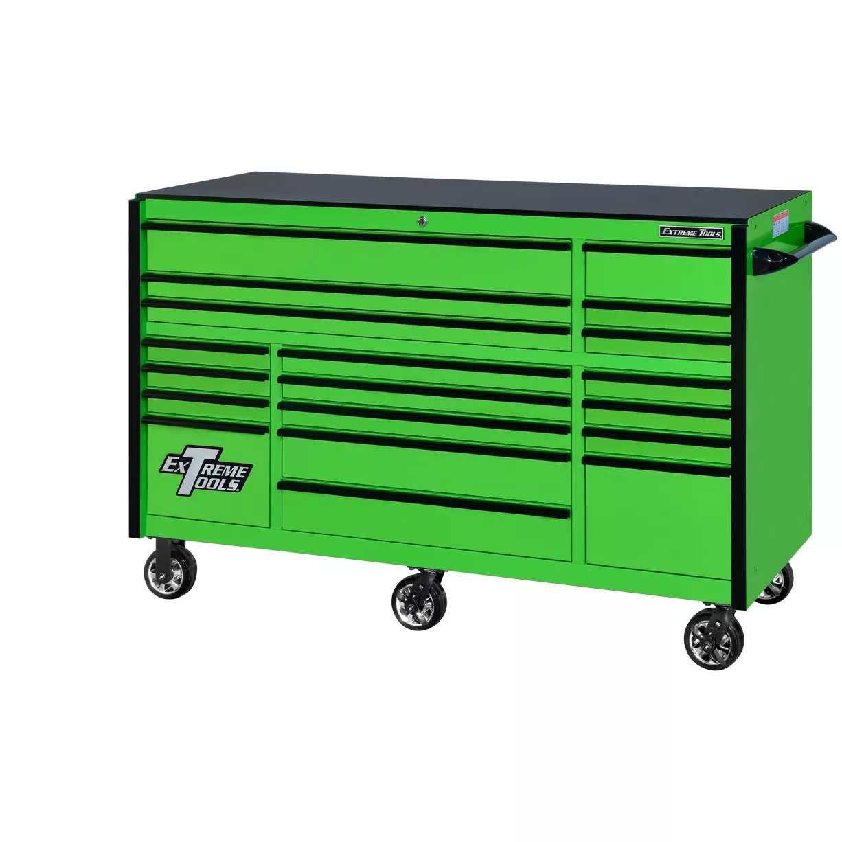 Extreme Tools® 72" x 30", 19 Drawer Roller Cabinet with 250 lbs. drawer slides, RX 250 Series - Image 3