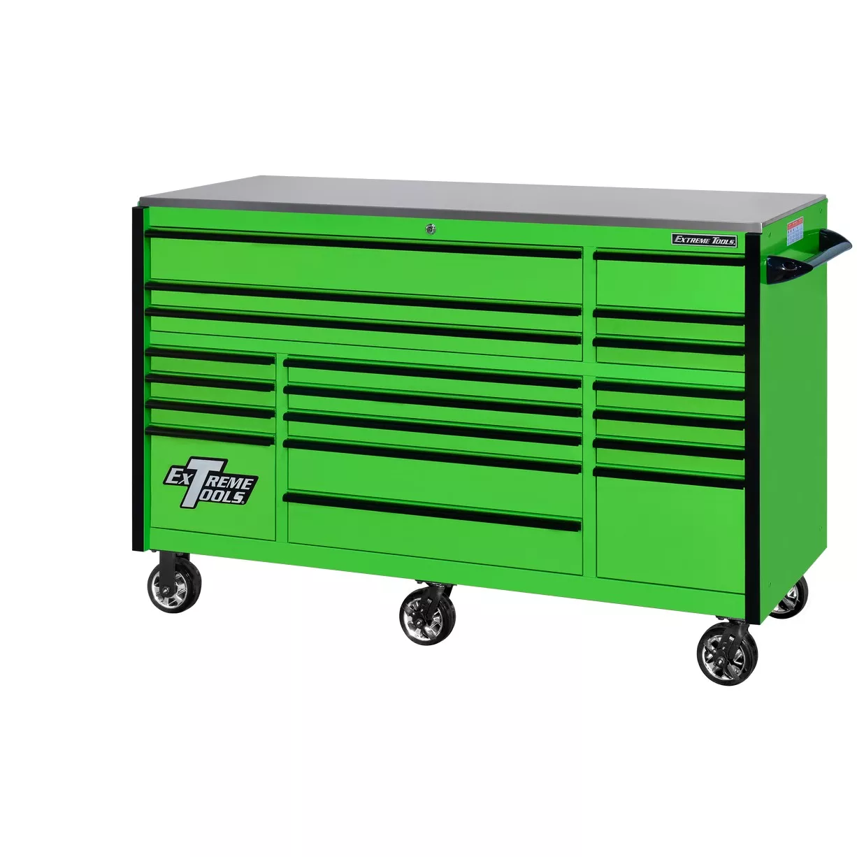Extreme Tools® 72" x 30", 19 Drawer Roller Cabinet with 250 lbs. drawer slides, RX 250 Series - Image 5