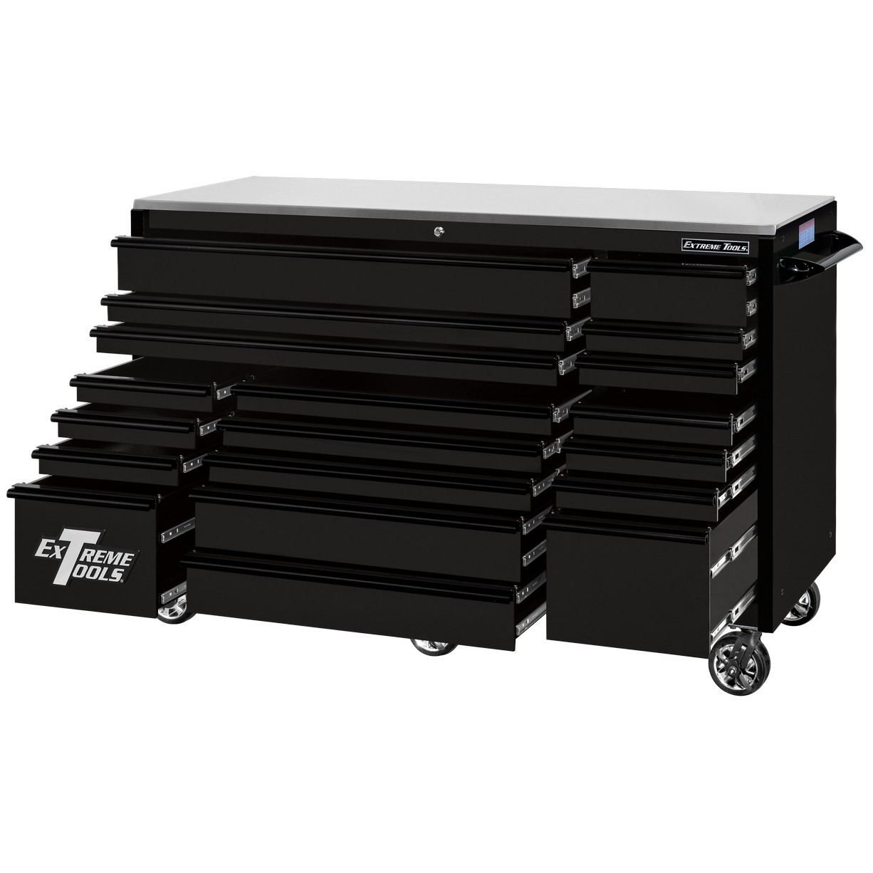 72 Inch Wide 30 Inch Deep Roller Cabinet, 250-lb. drawer slides, RX-250
