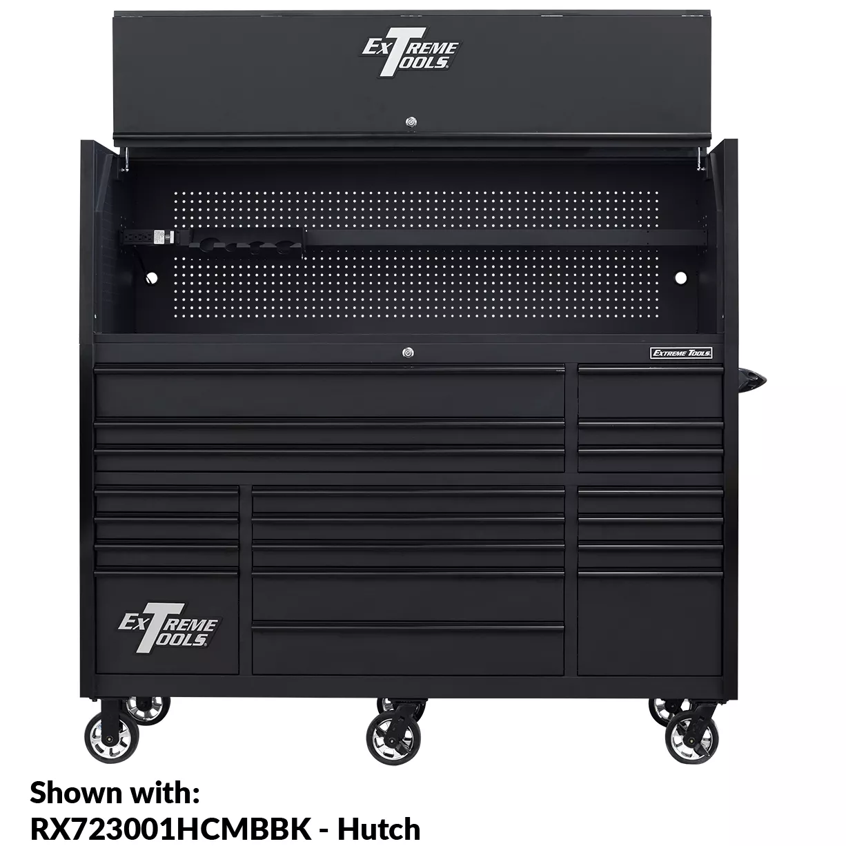 Extreme Tools® 72" x 30", 19 Drawer Roller Cabinet with 250 lbs. drawer slides, RX 250 Series - Image 6