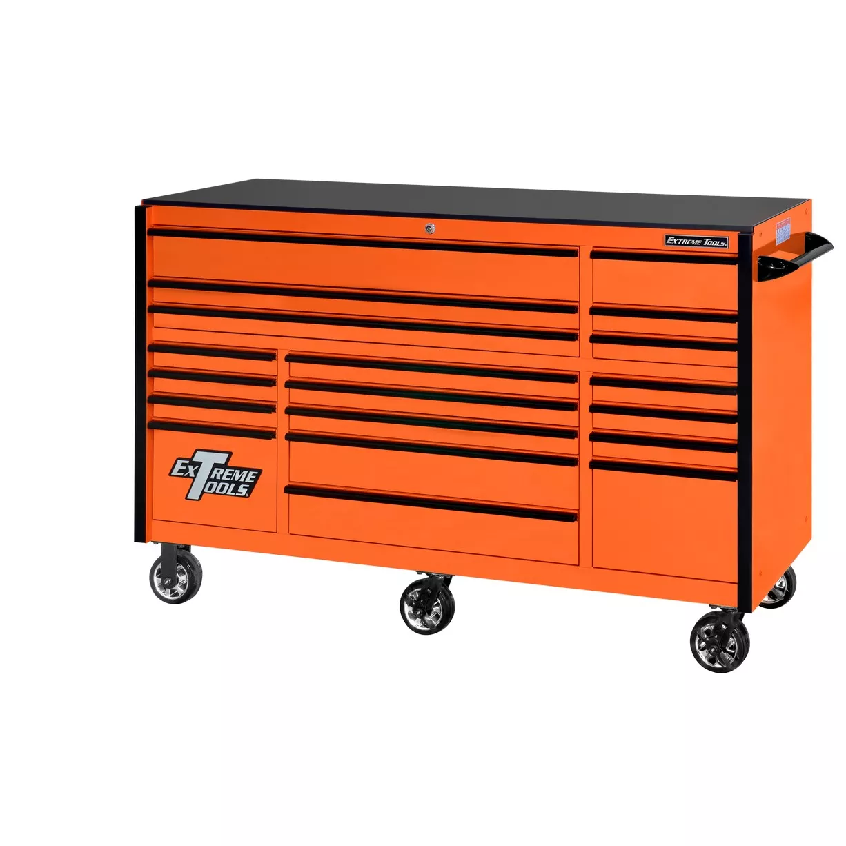Extreme Tools® 72" x 30", 19 Drawer Roller Cabinet with 250 lbs. drawer slides, RX 250 Series - Image 12