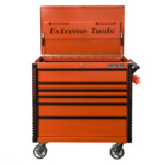 EX4106TCORBK-FRONT-OPEN-Extreme-Tools-41-6-Drawer-Deluxe-Tool-Cart-with-Pry-Bar-Holders-And-Flip-Top
