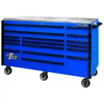 Extreme Tools Professional 72" Quick Release 17-Drawer Triple Bank Roller Cabinet - Image 2