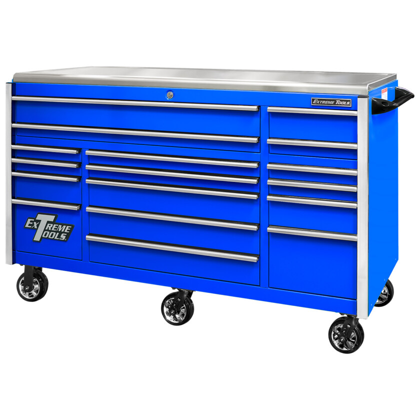 Professional 72 Inch Triple Bank Roller Cabinet