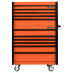 DX4110CROK-Orange with Black Drawer Pulls-FRONT-EXTREME TOOLS
