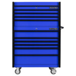 DX4110CRUK-Blue with Black Drawer Pulls-FRONT-EXTREME TOOLS