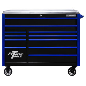 Extreme Tools® 55" 11 Drawer Professional Roller Cabinet - EXQ Series
