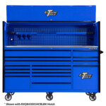 RXQ843017HRBLBK- Roller & Hutch Combo - Blue with Black - Extreme Tools