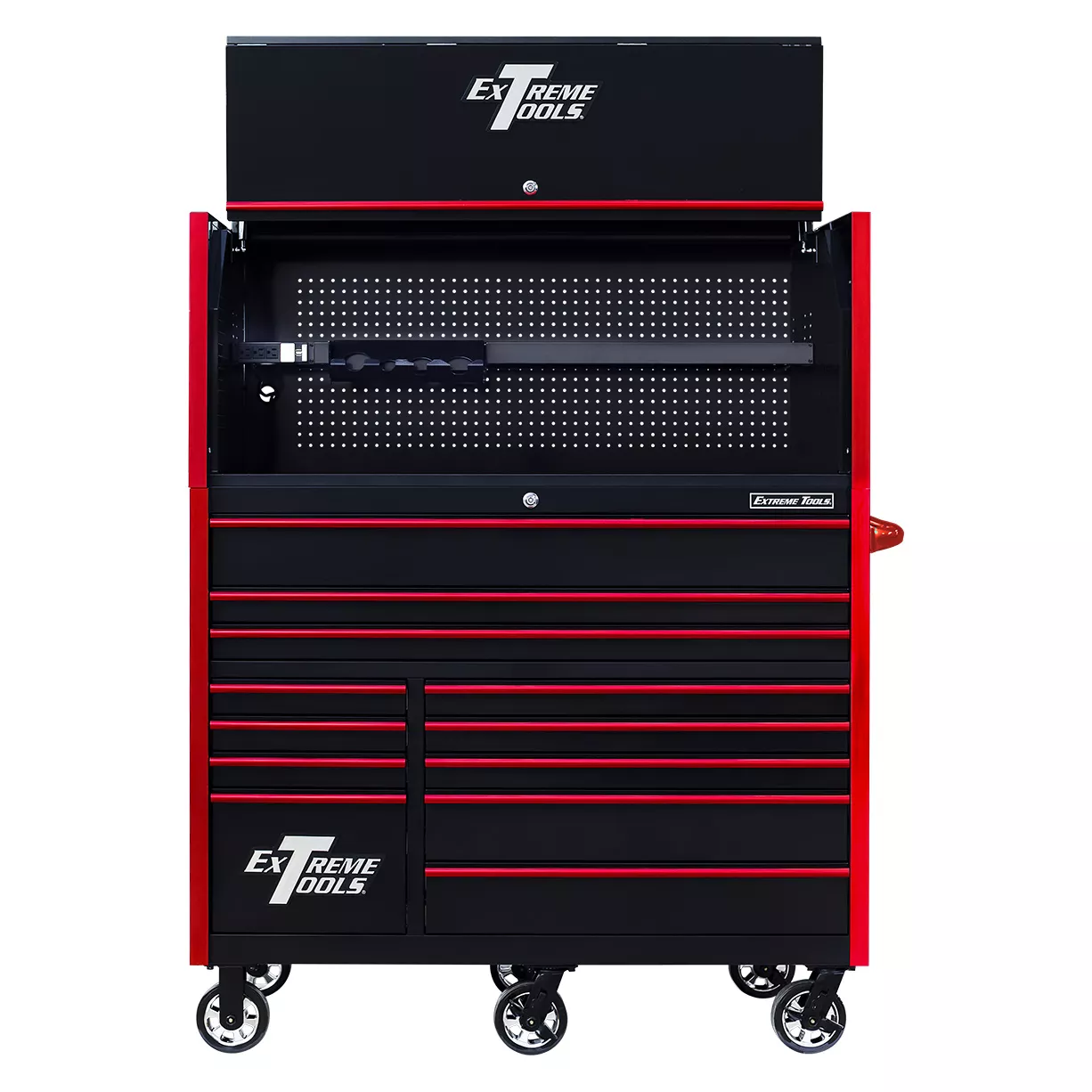 Extreme Tools RX Series 55"x 25" Roller With RX 55" Professional Power Workstation Hutch - Image 2