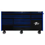 Extreme Tools RXQ8417HR 84" x 30" 16-Drawer Roller Cabinet with Power Workstation Hutch & Power Drawer - 25th Anniversary Edition - Image 9