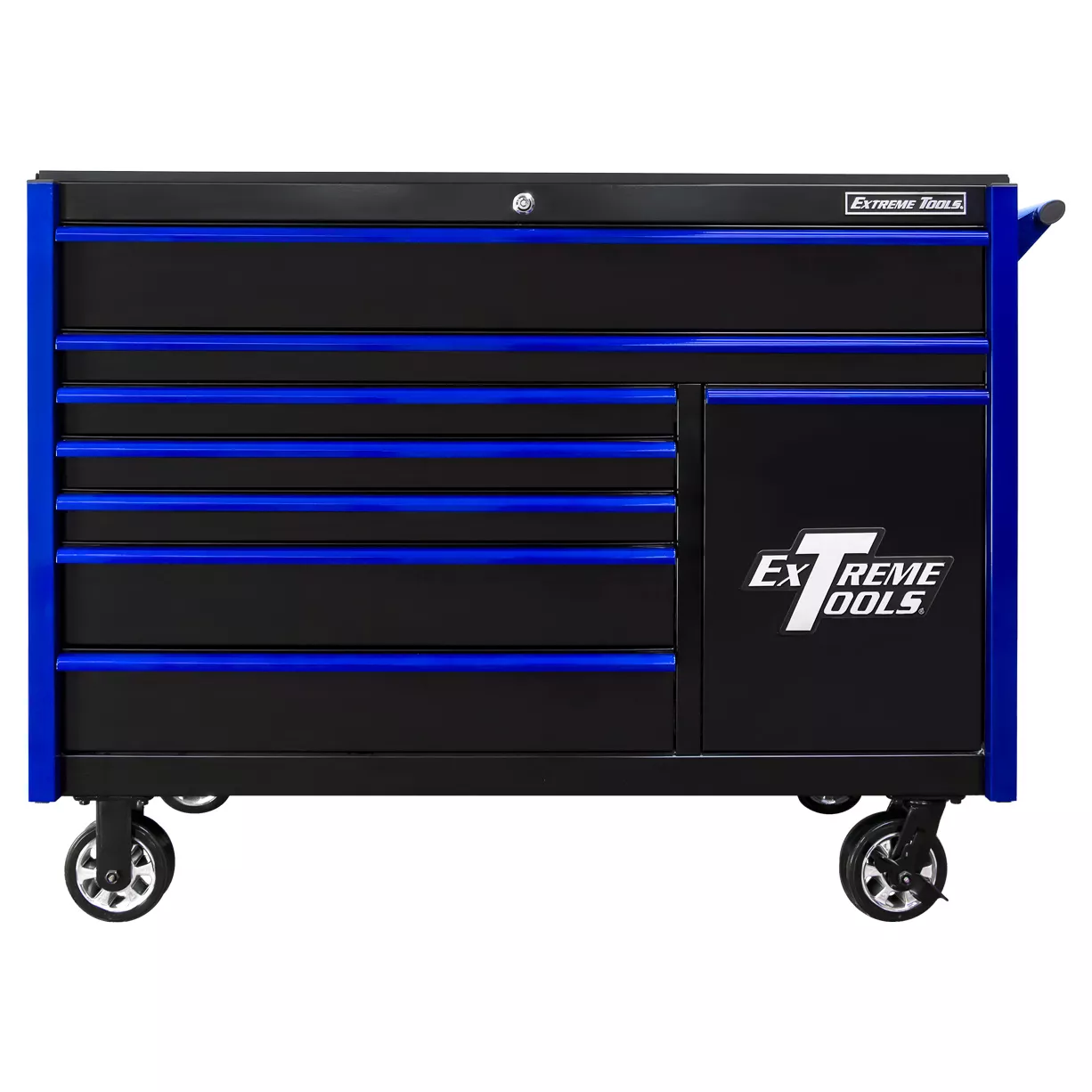 Extreme Tools DX Series 55" x 25" 8-Drawer Roller Cabinet with Power Tool Drawer - Image 2