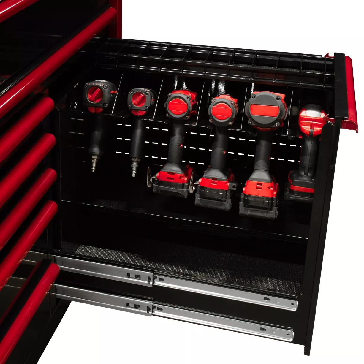 Extreme Tools DX Series 55" x 25" 8-Drawer Roller Cabinet with Power Tool Drawer - Image 5