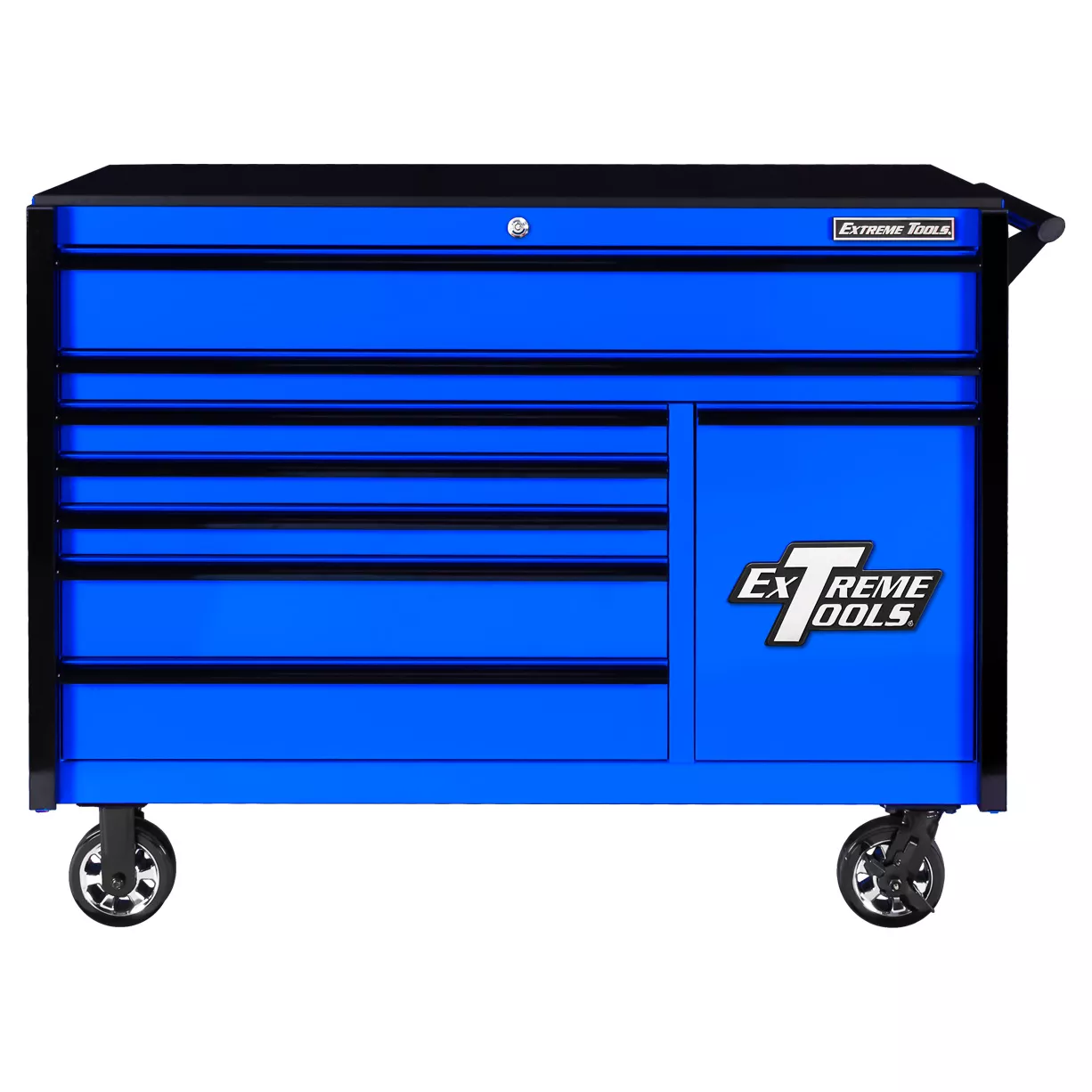Extreme Tools DX Series 55" x 25" 8-Drawer Roller Cabinet with Power Tool Drawer - Image 4