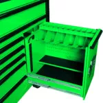 Extreme Tools DX Series 55" x 25" 8-Drawer Roller Cabinet with Power Tool Drawer - Image 8