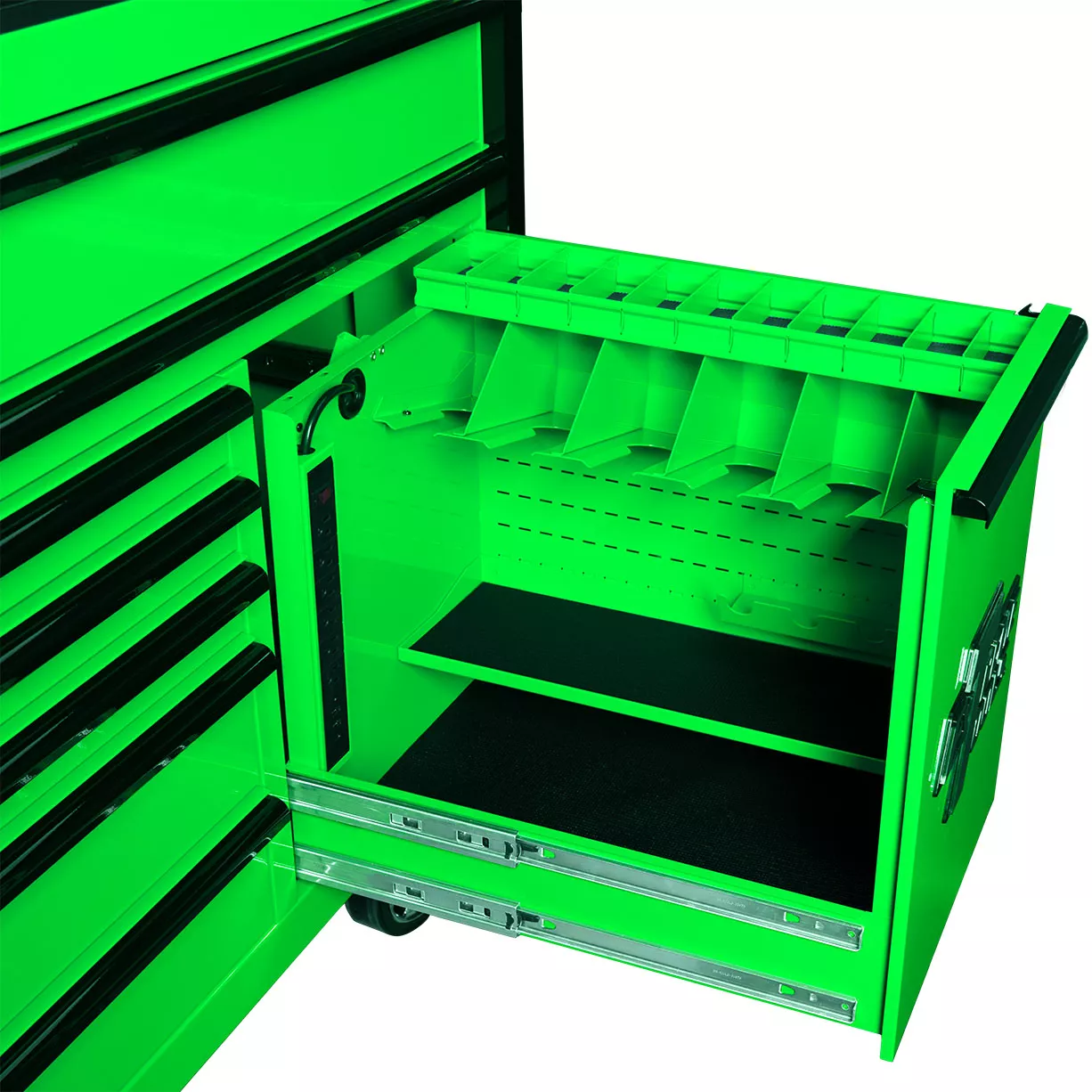 Extreme Tools DX Series 55" x 25" 8-Drawer Roller Cabinet with Power Tool Drawer - Image 8