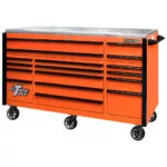 Extreme Tools Professional 72" Quick Release 17-Drawer Triple Bank Roller Cabinet - Image 11