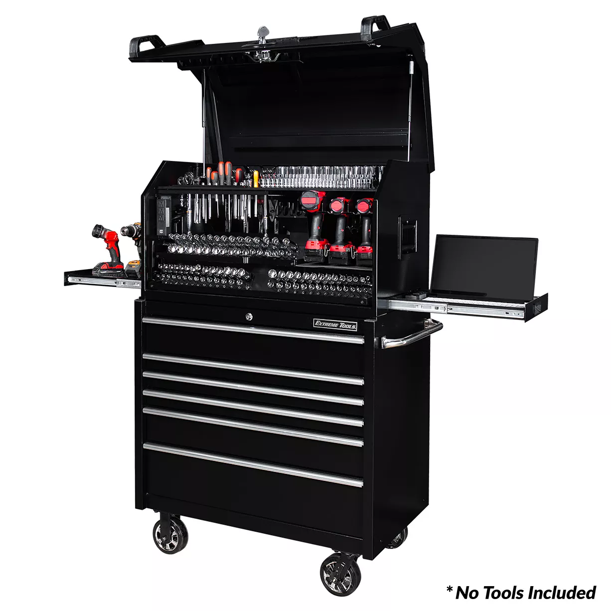Extreme Tools 41" Deluxe Portable Workstation Combo with 6-Drawer Roller Cabinet - PWSRC4124 - Image 10