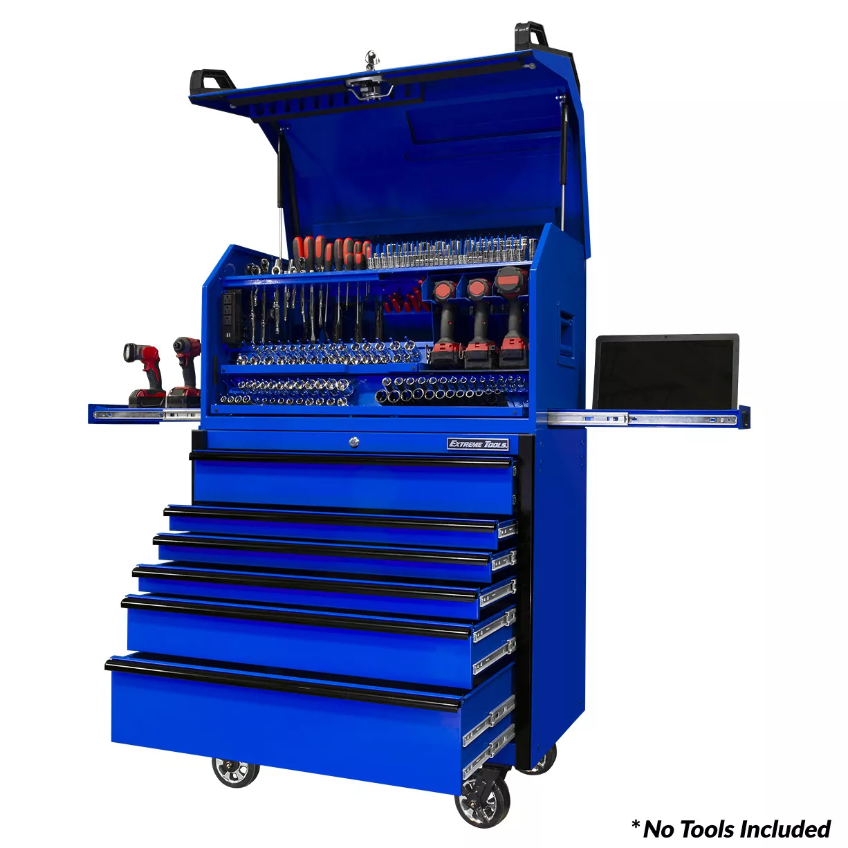 Extreme Tools 41" Deluxe Portable Workstation Combo with 6-Drawer Roller Cabinet - PWSRC4124 - Image 6