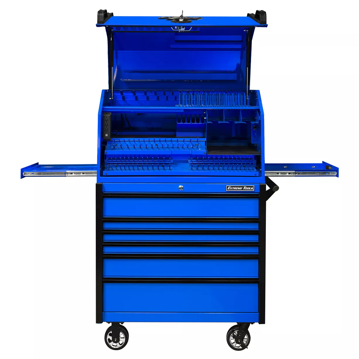 Extreme Tools 41" Deluxe Portable Workstation Combo with 6-Drawer Roller Cabinet - PWSRC4124 - Image 2