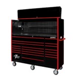 Extreme Tools 72" x 25" 19 Drawers Roller Cabinet & Hutch Combo - Image 13