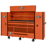 Extreme Tools 72" x 25" 19 Drawers Roller, Hutch & 2 Side Lockers Combo - Image 16