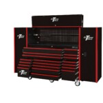 Extreme Tools 72" x 25" 19 Drawers Roller, Hutch & 2 Side Lockers Combo