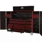 Extreme Tools 72" x 25" 19 Drawers Roller, Hutch & 2 Side Lockers Combo - Image 2