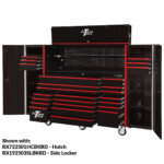 Extreme Tools® RX Series 72” 19 Drawer Professional Triple Bank Roller Cabinet with 150 lbs. drawer slides - Image 5