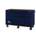 Extreme Tools® RX Series 72” 19 Drawer Professional Triple Bank Roller Cabinet with 150 lbs. drawer slides - Image 17