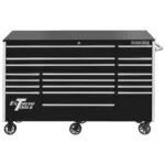 Extreme Tools® RX Series 72” 19 Drawer Professional Triple Bank Roller Cabinet with 150 lbs. drawer slides - Image 24