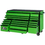Extreme Tools® RX Series 72” 19 Drawer Professional Triple Bank Roller Cabinet with 150 lbs. drawer slides - Image 11