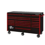 Extreme Tools® RX Series 72” 19 Drawer Professional Triple Bank Roller Cabinet with 150 lbs. drawer slides - Image 4