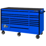 Extreme Tools® RX Series 72” 19 Drawer Professional Triple Bank Roller Cabinet with 150 lbs. drawer slides - Image 18