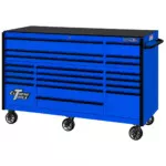 Extreme Tools® RX Series 72” 19 Drawer Professional Triple Bank Roller Cabinet with 150 lbs. drawer slides - Image 18