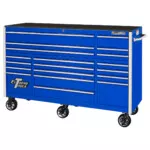 Extreme Tools® RX Series 72” 19 Drawer Professional Triple Bank Roller Cabinet with 150 lbs. drawer slides - Image 26