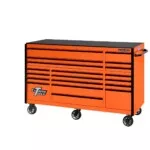 Extreme Tools® RX Series 72” 19 Drawer Professional Triple Bank Roller Cabinet with 150 lbs. drawer slides - Image 9