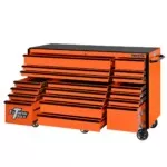 Extreme Tools® RX Series 72” 19 Drawer Professional Triple Bank Roller Cabinet with 150 lbs. drawer slides - Image 7