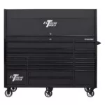 Extreme Tools 72in. x 30in. 19 Drawers Triple Bank Roller Cabinet and Power Workstation Hutch Combo - Image 24